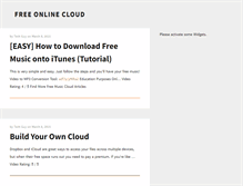 Tablet Screenshot of free-online-cloud.com